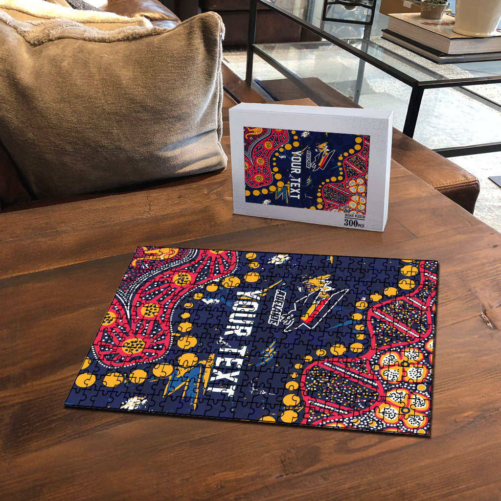 Personalized Adelaide Puzzle Aboriginal Pattern with Graffiti Style