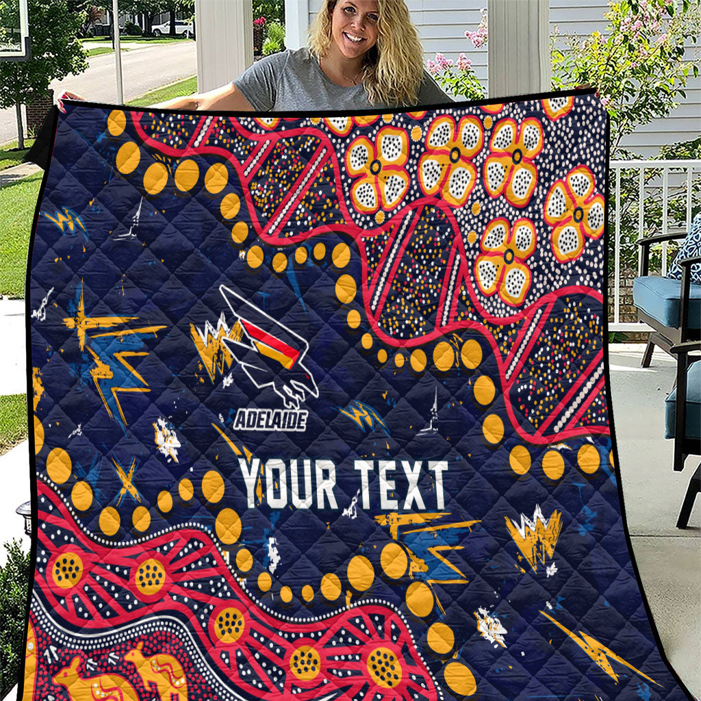 Personalized Adelaide Quilt Aboriginal Pattern with Graffiti Style