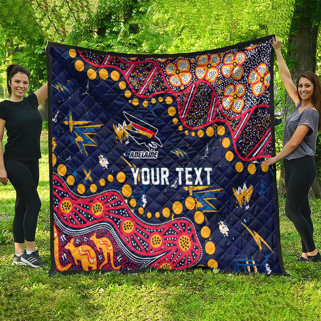 Personalized Adelaide Quilt Aboriginal Pattern with Graffiti Style