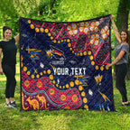 Personalized Adelaide Quilt Aboriginal Pattern with Graffiti Style