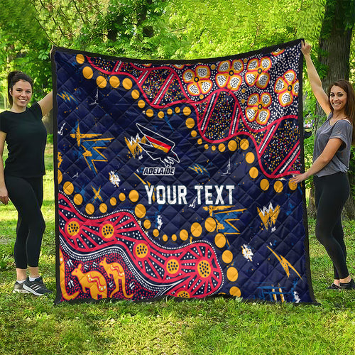 Personalized Adelaide Quilt Aboriginal Pattern with Graffiti Style