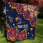 Personalized Adelaide Quilt Aboriginal Pattern with Graffiti Style