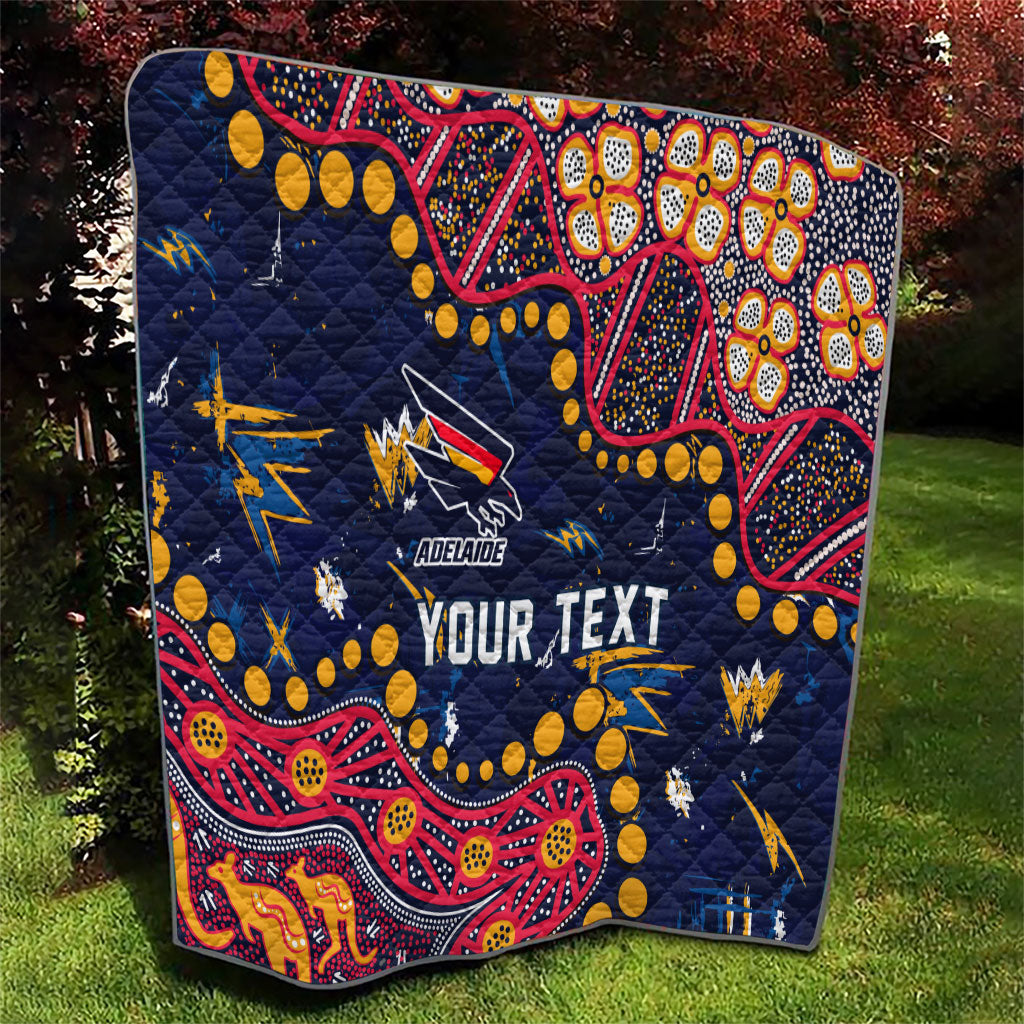 Personalized Adelaide Quilt Aboriginal Pattern with Graffiti Style