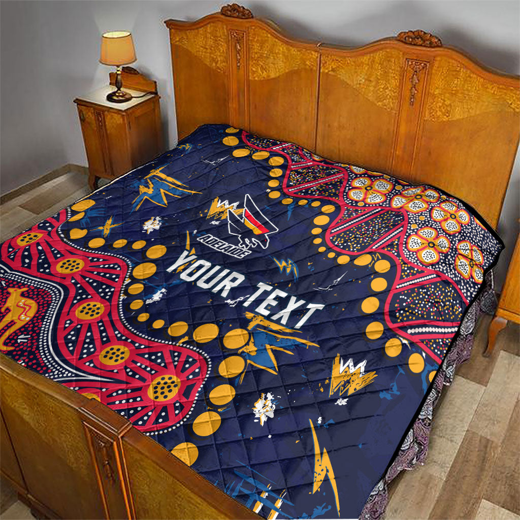 Personalized Adelaide Quilt Aboriginal Pattern with Graffiti Style