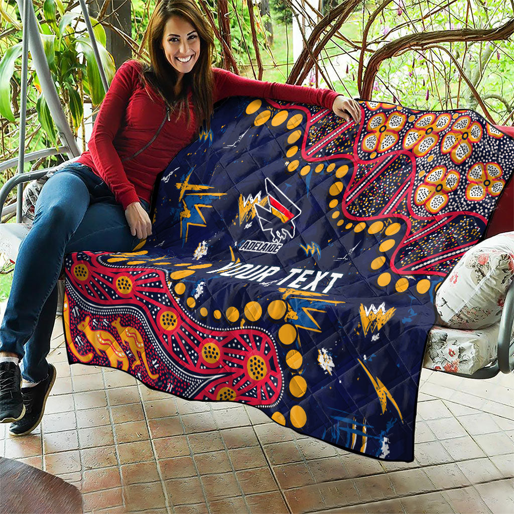 Personalized Adelaide Quilt Aboriginal Pattern with Graffiti Style