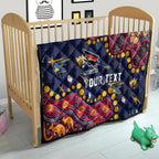 Personalized Adelaide Quilt Aboriginal Pattern with Graffiti Style