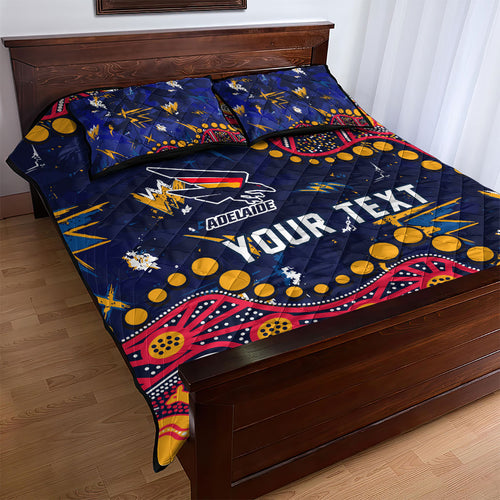 Personalized Adelaide Quilt Bed Set Aboriginal Pattern with Graffiti Style