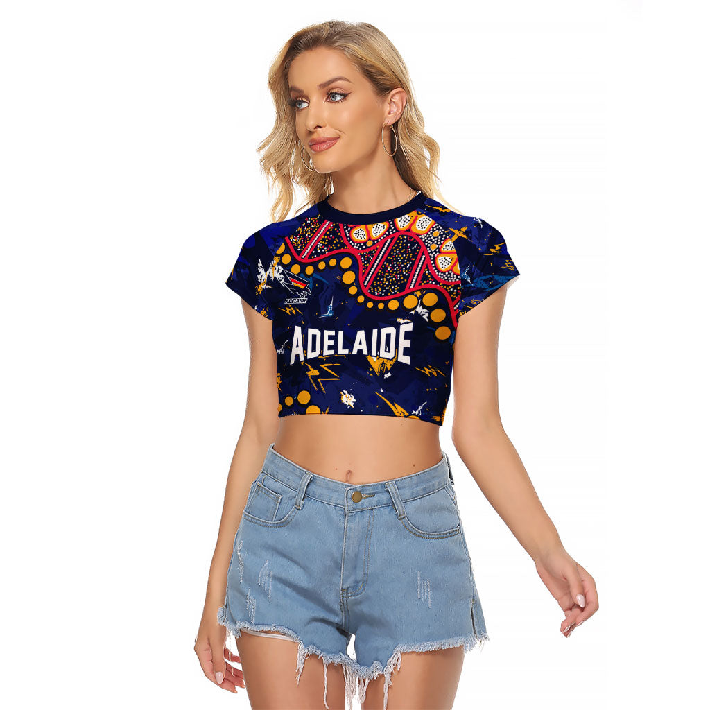 Personalized Adelaide Raglan Cropped T Shirt Aboriginal Pattern with Graffiti Style
