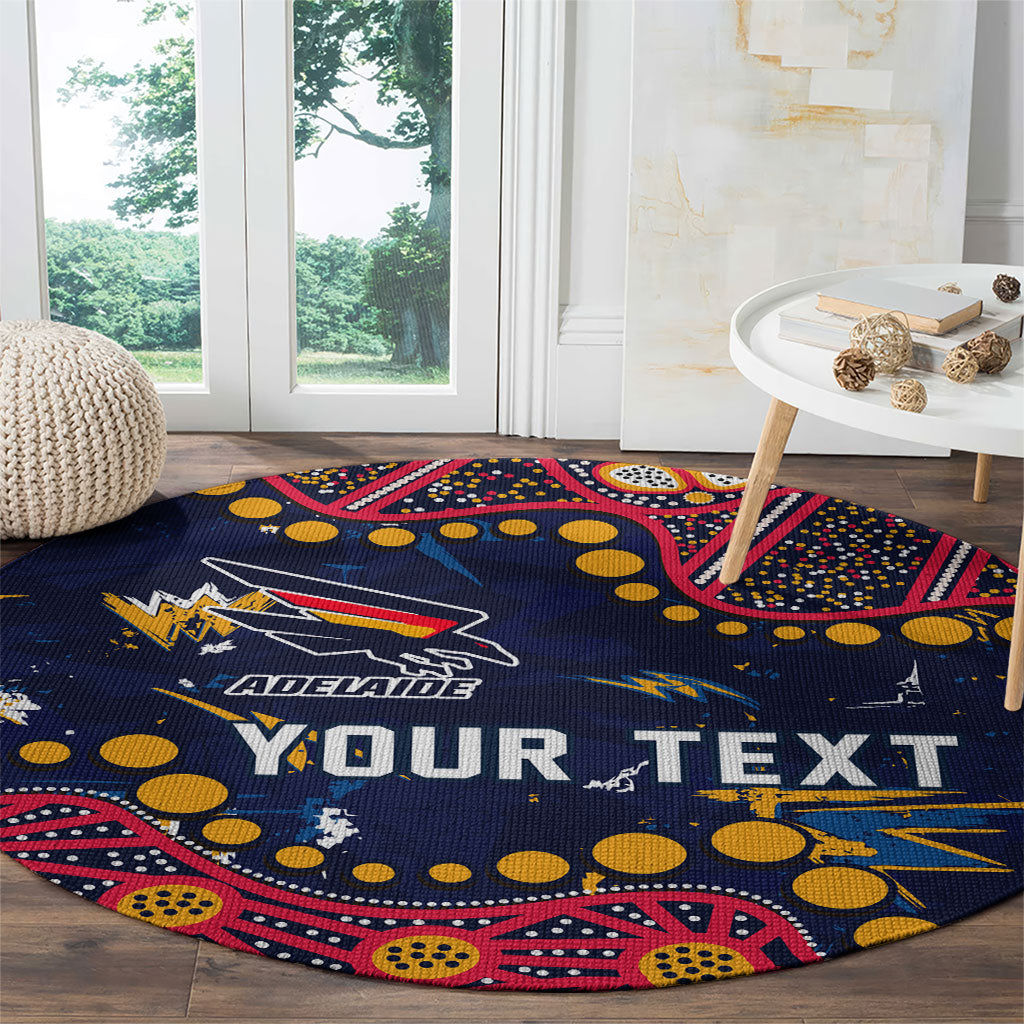 Personalized Adelaide Round Carpet Aboriginal Pattern with Graffiti Style