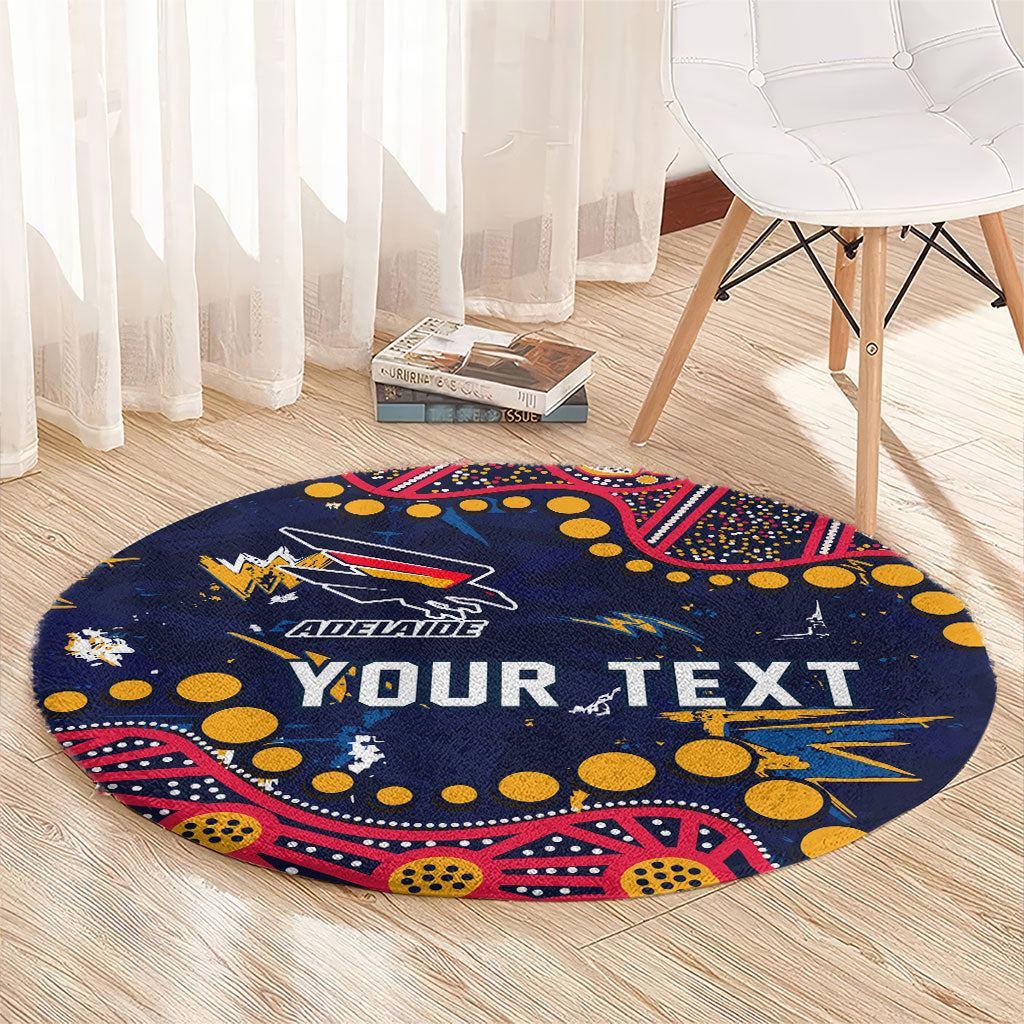 Personalized Adelaide Round Carpet Aboriginal Pattern with Graffiti Style
