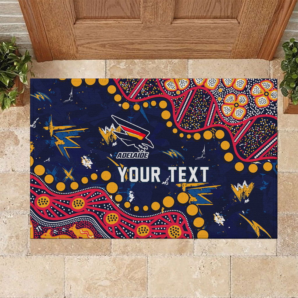 Personalized Adelaide Rubber Doormat Aboriginal Pattern with Graffiti Style