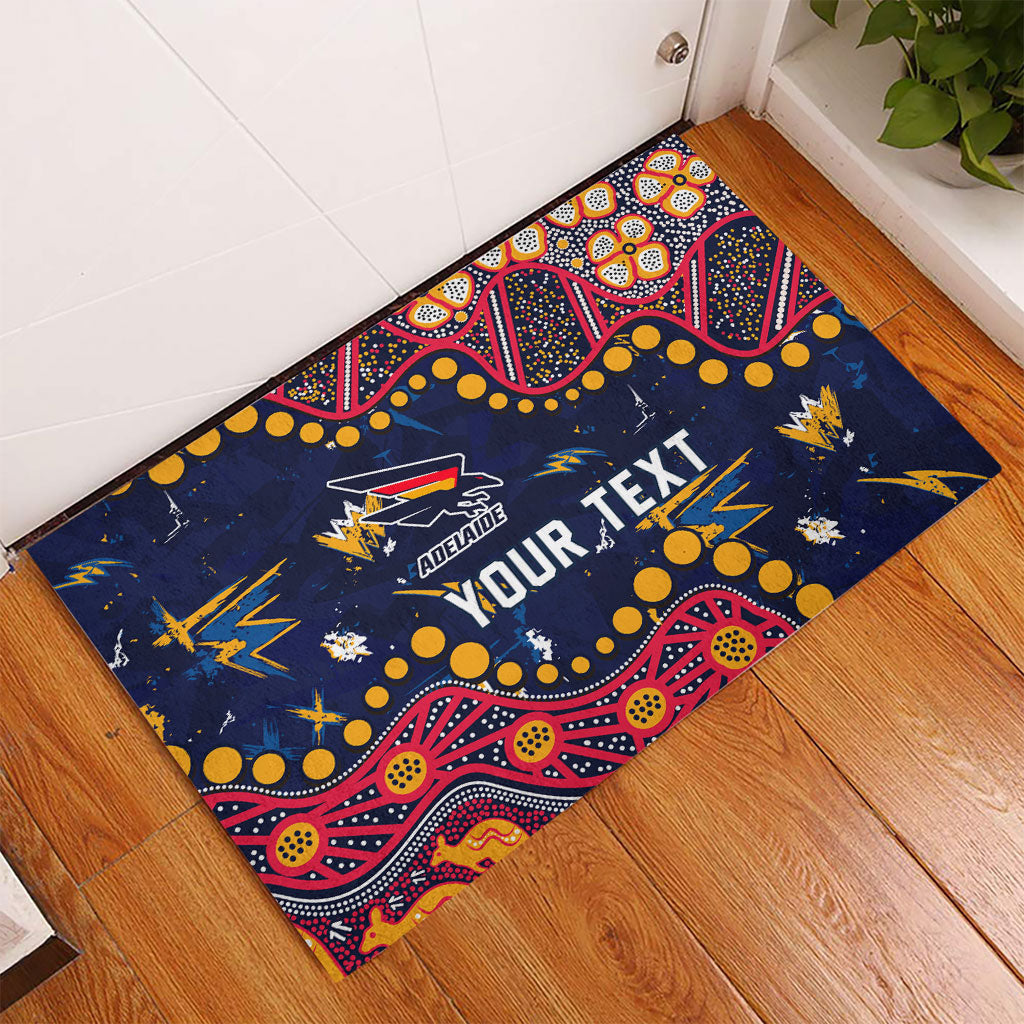 Personalized Adelaide Rubber Doormat Aboriginal Pattern with Graffiti Style