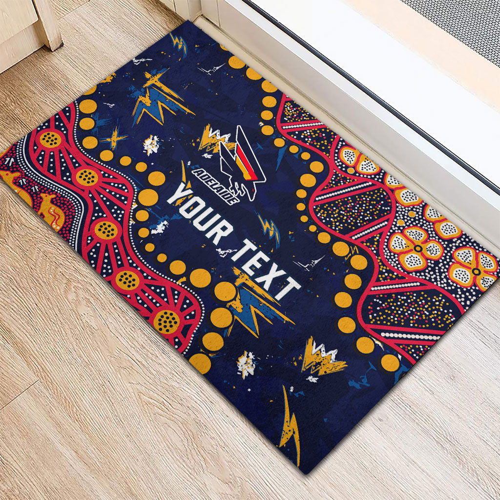 Personalized Adelaide Rubber Doormat Aboriginal Pattern with Graffiti Style