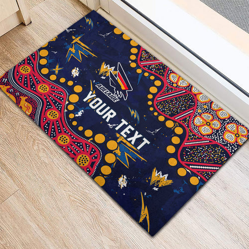 Personalized Adelaide Rubber Doormat Aboriginal Pattern with Graffiti Style
