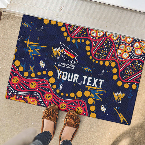 Personalized Adelaide Rubber Doormat Aboriginal Pattern with Graffiti Style