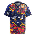 Personalized Adelaide Rugby Jersey Aboriginal Pattern with Graffiti Style