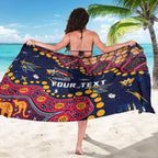 Personalized Adelaide Sarong Aboriginal Pattern with Graffiti Style