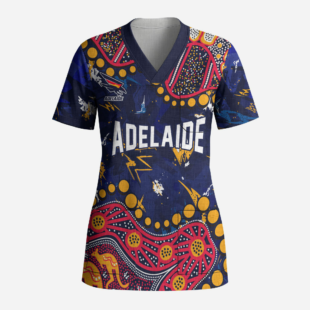 Personalized Adelaide Scrub Top Aboriginal Pattern with Graffiti Style
