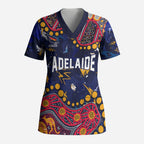 Personalized Adelaide Scrub Top Aboriginal Pattern with Graffiti Style