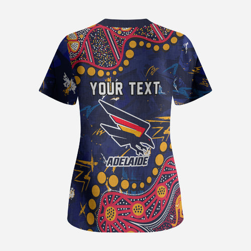 Personalized Adelaide Scrub Top Aboriginal Pattern with Graffiti Style