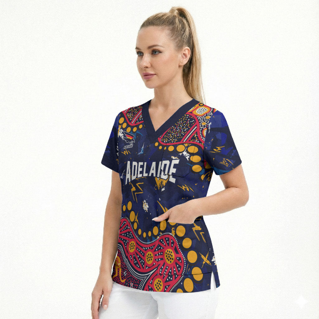 Personalized Adelaide Scrub Top Aboriginal Pattern with Graffiti Style