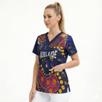 Personalized Adelaide Scrub Top Aboriginal Pattern with Graffiti Style