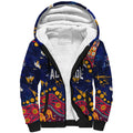 Personalized Adelaide Sherpa Hoodie Aboriginal Pattern with Graffiti Style