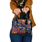 Personalized Adelaide Shoulder Handbag Aboriginal Pattern with Graffiti Style