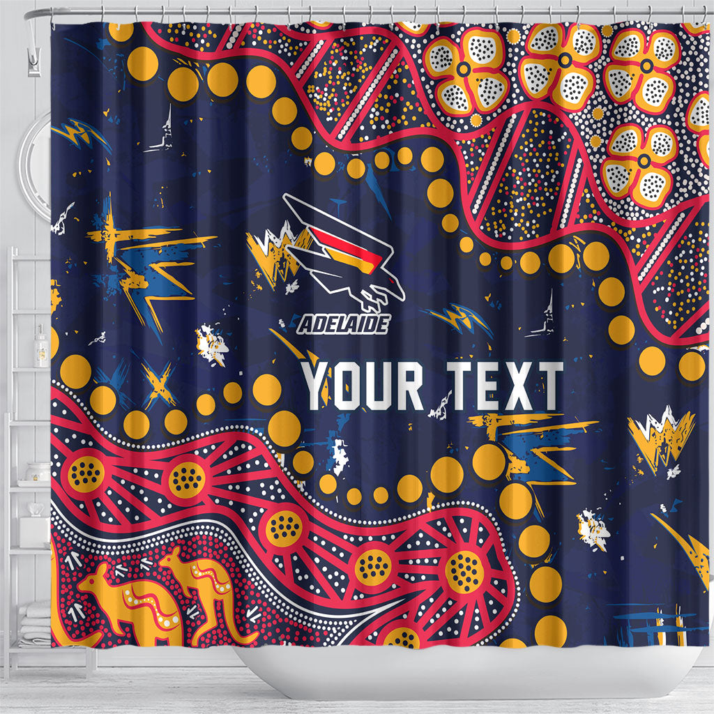 Personalized Adelaide Shower Curtain Aboriginal Pattern with Graffiti Style