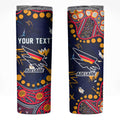 Personalized Adelaide Skinny Tumbler Aboriginal Pattern with Graffiti Style
