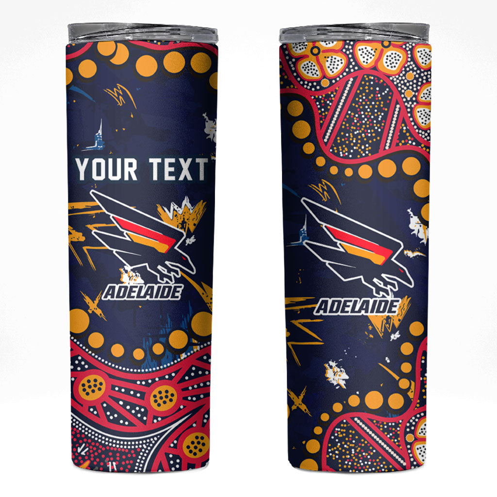 Personalized Adelaide Skinny Tumbler Aboriginal Pattern with Graffiti Style