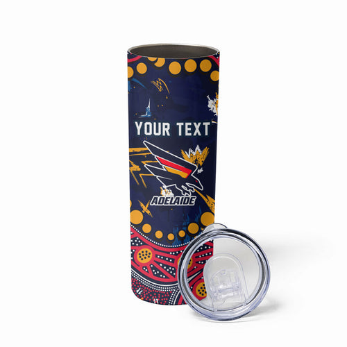 Personalized Adelaide Skinny Tumbler Aboriginal Pattern with Graffiti Style