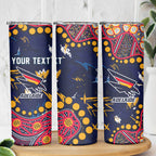 Personalized Adelaide Skinny Tumbler Aboriginal Pattern with Graffiti Style