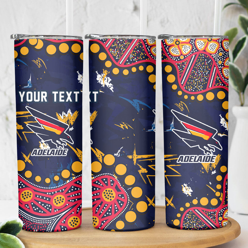 Personalized Adelaide Skinny Tumbler Aboriginal Pattern with Graffiti Style