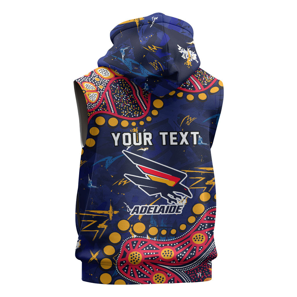 Personalized Adelaide Sleeveless Hoodie Aboriginal Pattern with Graffiti Style