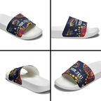 Personalized Adelaide Slide Sandals Aboriginal Pattern with Graffiti Style