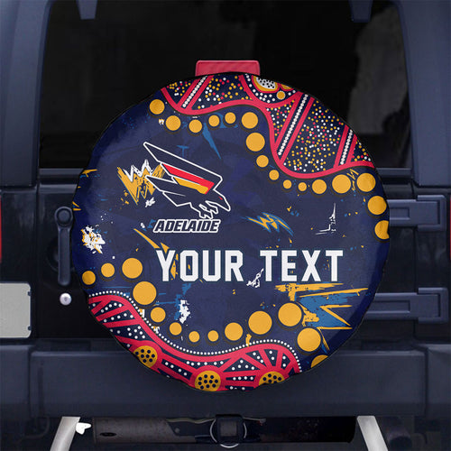 Personalized Adelaide Spare Tire Cover Aboriginal Pattern with Graffiti Style
