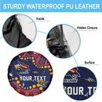 Personalized Adelaide Spare Tire Cover Aboriginal Pattern with Graffiti Style