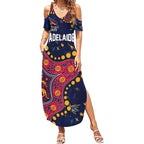 Personalized Adelaide Summer Maxi Dress Aboriginal Pattern with Graffiti Style