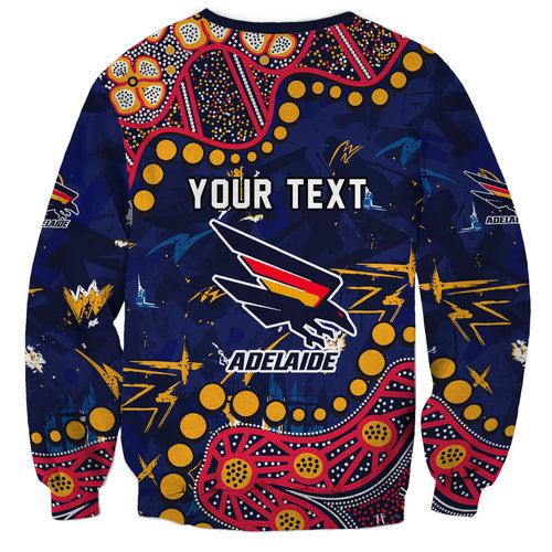 Personalized Adelaide Sweatshirt Aboriginal Pattern with Graffiti Style