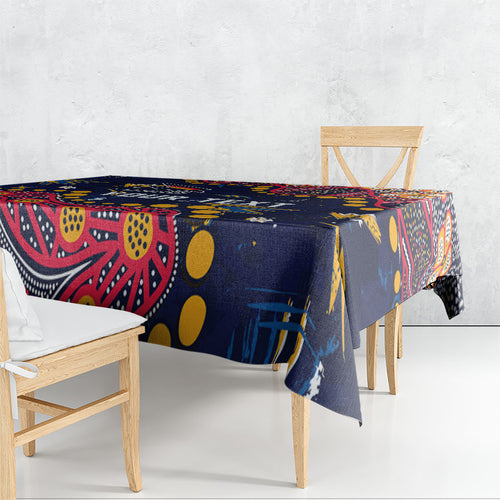 Personalized Adelaide Tablecloth Aboriginal Pattern with Graffiti Style