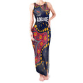 Personalized Adelaide Tank Maxi Dress Aboriginal Pattern with Graffiti Style