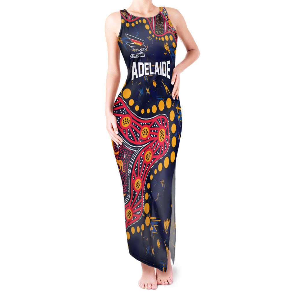 Personalized Adelaide Tank Maxi Dress Aboriginal Pattern with Graffiti Style