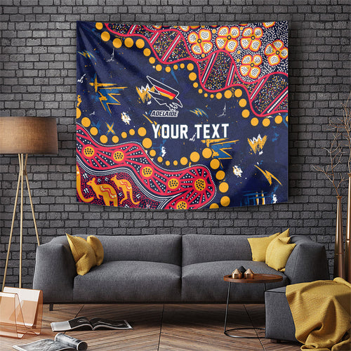 Personalized Adelaide Tapestry Aboriginal Pattern with Graffiti Style