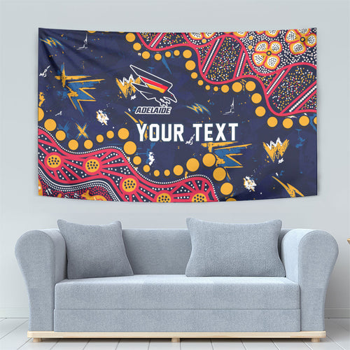Personalized Adelaide Tapestry Aboriginal Pattern with Graffiti Style