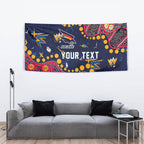 Personalized Adelaide Tapestry Aboriginal Pattern with Graffiti Style