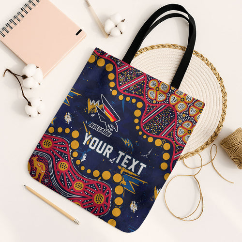 Personalized Adelaide Tote Bag Aboriginal Pattern with Graffiti Style
