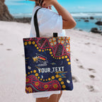 Personalized Adelaide Tote Bag Aboriginal Pattern with Graffiti Style