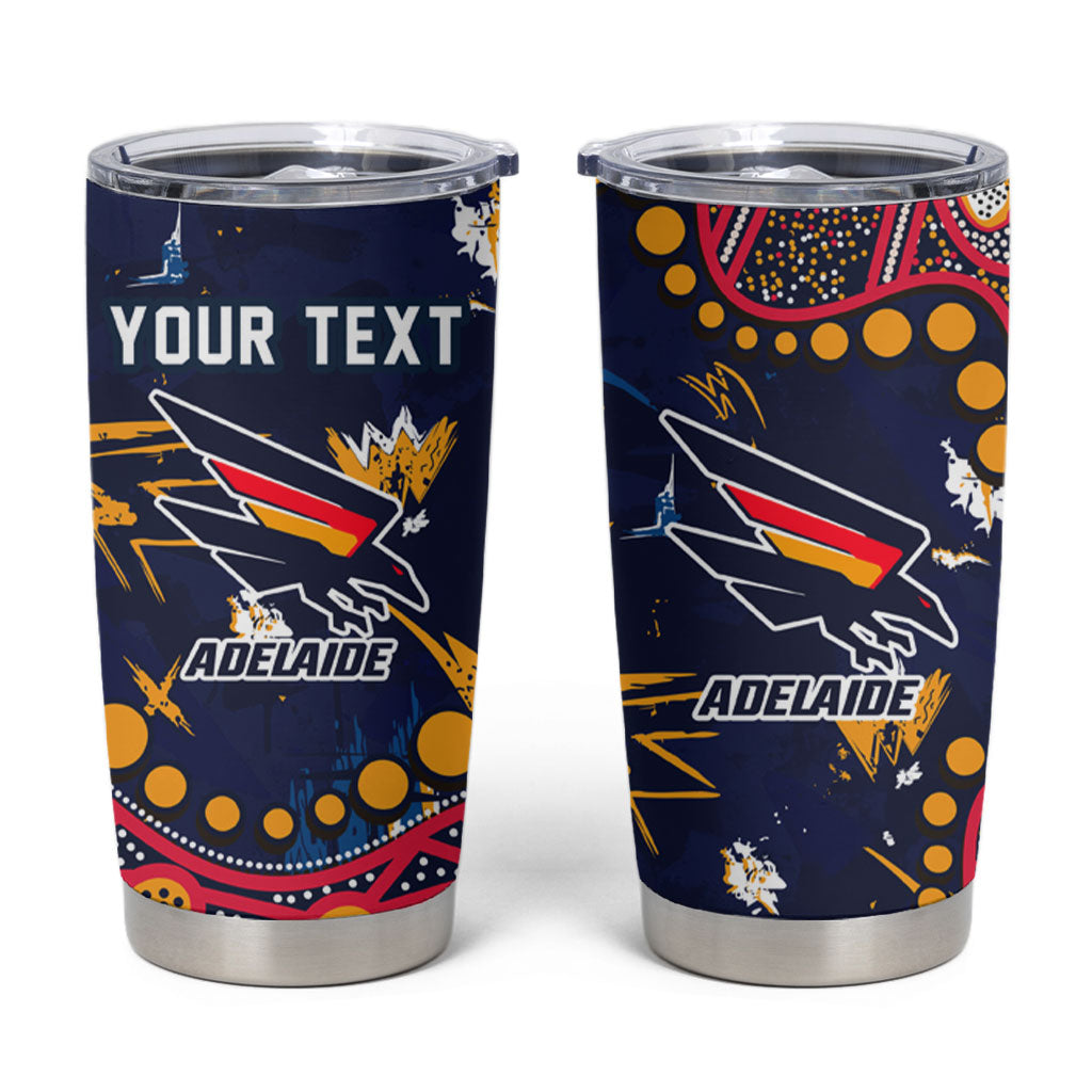 Personalized Adelaide Tumbler Cup Aboriginal Pattern with Graffiti Style