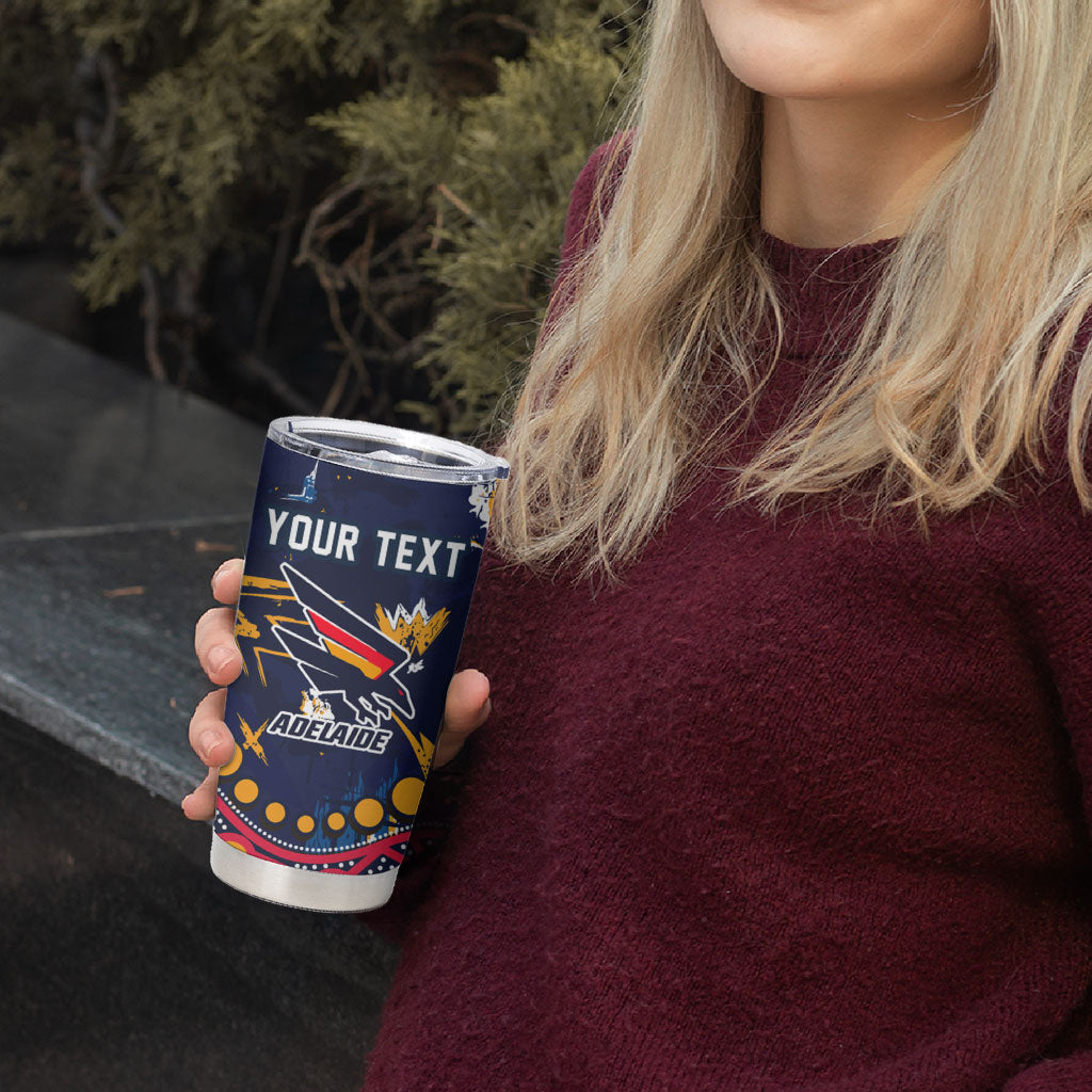 Personalized Adelaide Tumbler Cup Aboriginal Pattern with Graffiti Style